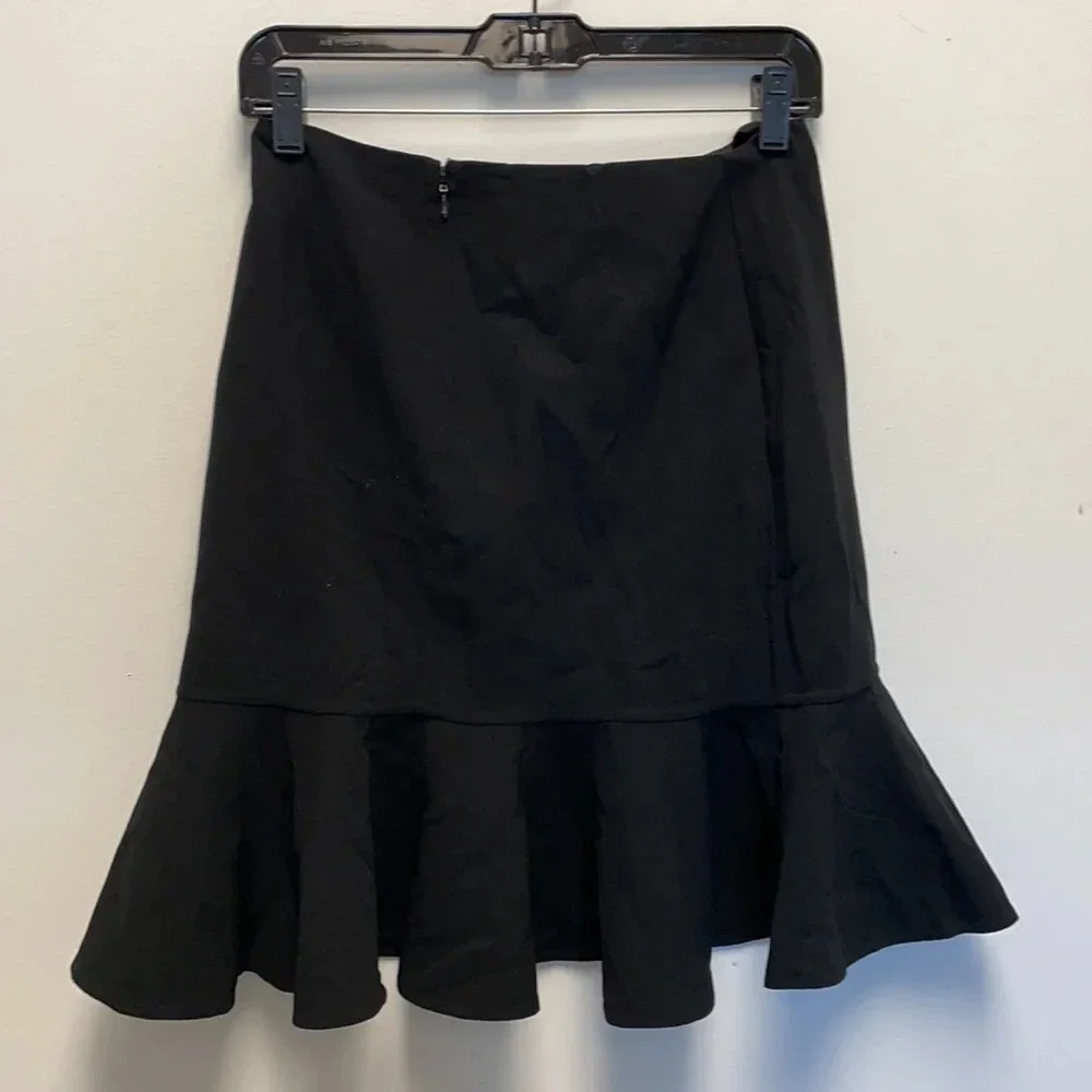 Michael Kors black ruffled hem skirt